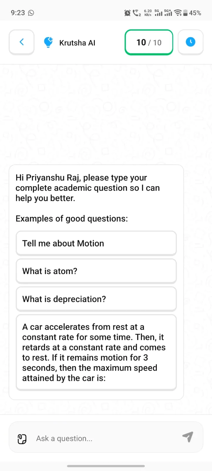 Krutsha AI AskAI Instant Doubt Solver