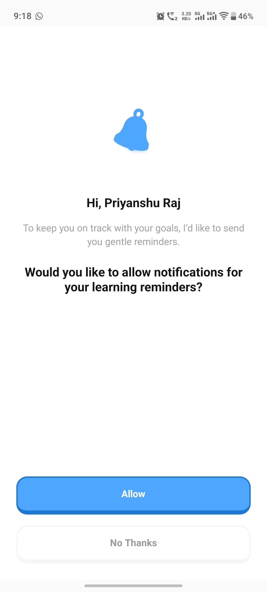 Krutsha AI study summary notifications