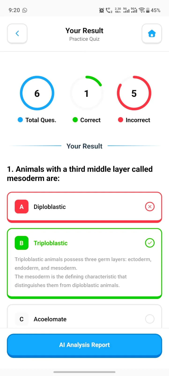 Krutsha AI Quiz AI Analysis Report