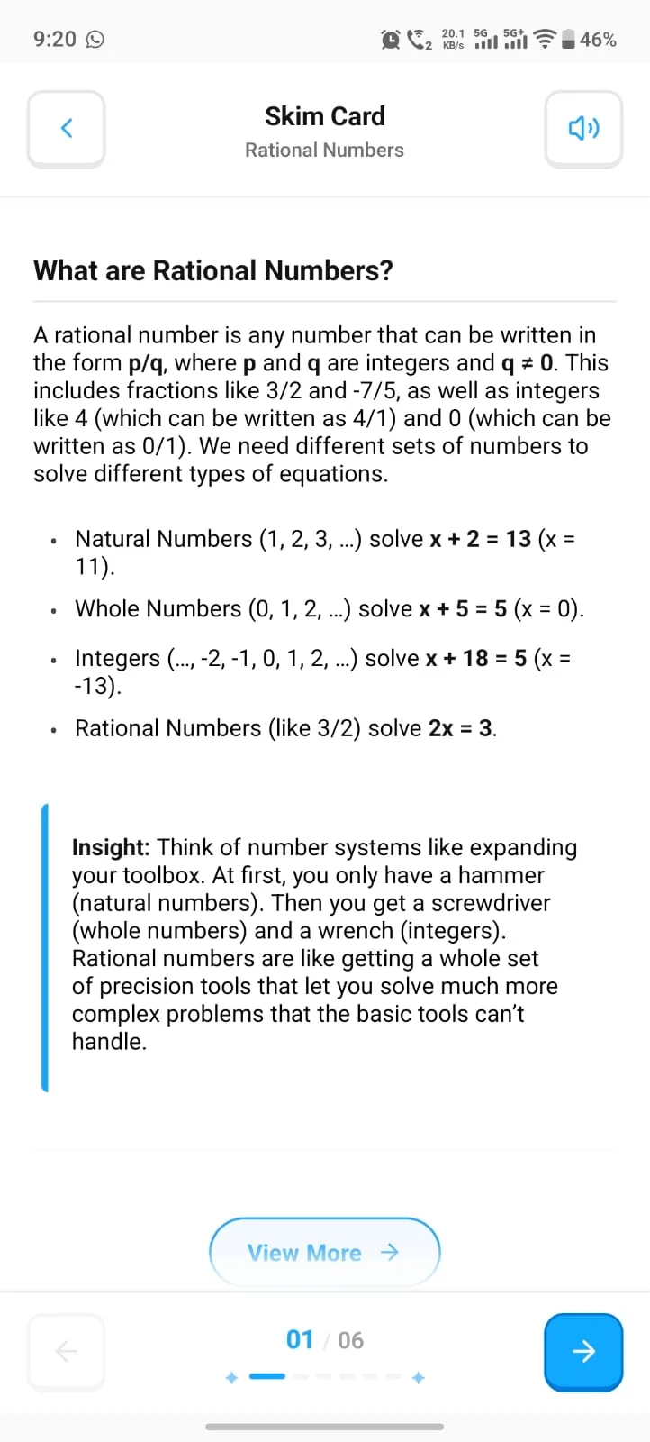 Krutsha AI skim card with intuitive analogies and insights